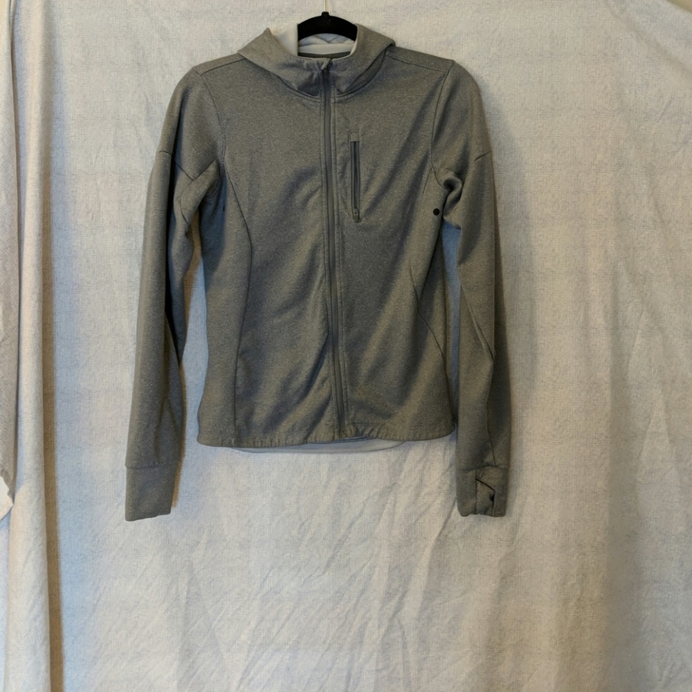 H&M gray hooded sport jacket